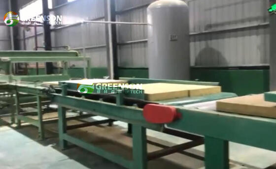 ভালো দাম স্বয়ংক্রিয় রক উল প্যানেল তৈরির মেশিন, ১২০০-২৪০০মিমি বোর্ড প্রস্থ, ৮০-২০০কেজি/মি³ ঘনত্ব এবং নির্ভুলতার জন্য পিএলসি নিয়ন্ত্রণ সহ অনলাইন