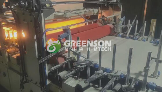 ভালো দাম অটোমেটিক পিইউআর হট গ্লু ল্যামিনেটিং মেশিন এমডিএফ বোর্ডের জন্য 5-17m/min উত্পাদন গতির সাথে অনলাইন