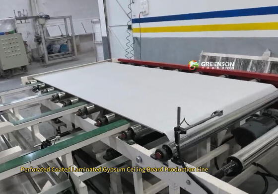 PLC পরিবর্তনশীল ফ্রিকোয়েন্সি জিপসাম সিলিং টাইল স্প্রে পেন্টিং লাইন জন্য আলংকারিক সারফেস ফিনিশিং